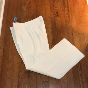 Theory White Linen Pants